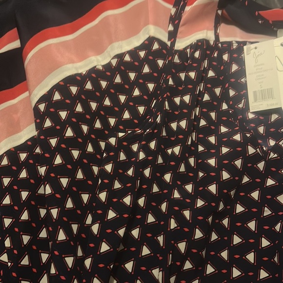 NWT JOIE GINABEL SILK HANDKERCHIEF DRESS IN DARKNAVY SIZE SMALL - Picture 10 of 11